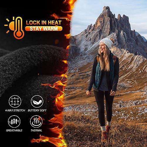Vue 3 de Leggings Femme Hiver Chaud