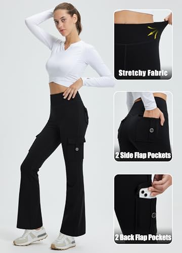 Vue 3 de Leggings Thermique Evase Pour