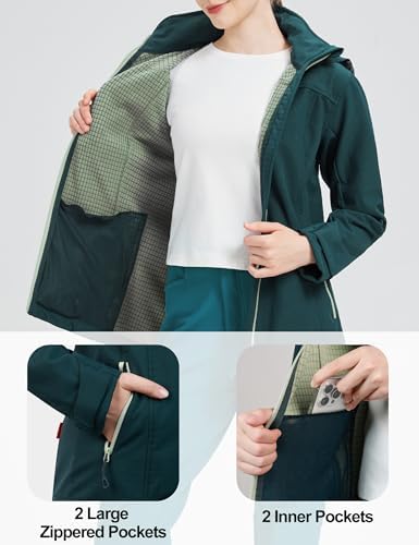 Vue 4 de Veste Softshell Femme Chaud