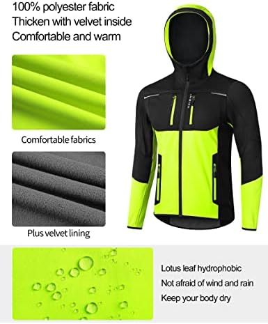 Vue 3 de Veste Vtt Homme Hiver