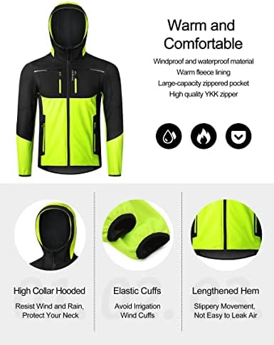 Vue 5 de Veste Vtt Homme Hiver