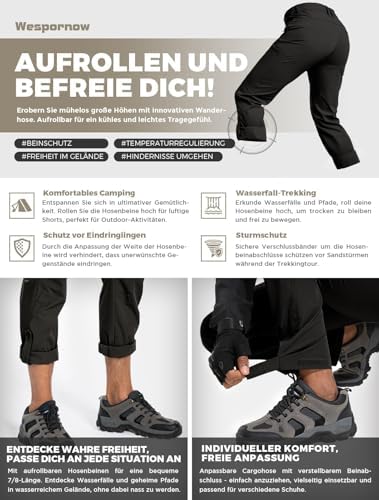 Vue 4 de Pantalon Homme Randonneetrekking Impermeable