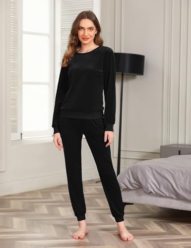 Vue 2 de Pyjama Velours Femme Hiver