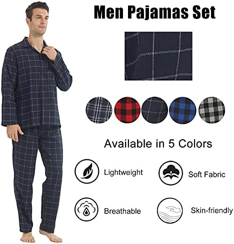 Vue 4 de Pyjama Homme Hiver Chaud