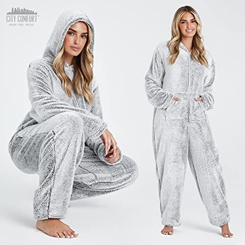 Vue 4 de Combinaison Pyjama Femme Grenouillere
