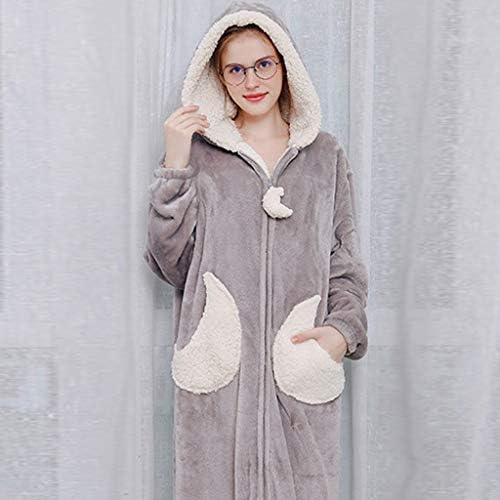 Vue 3 de Peignoir Femme Polaire