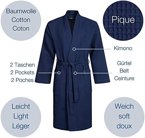 Vue 2 de Peignoir Homme Leger Nid
