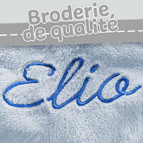 Vue 2 de Peignoir Bebe Personnalise Doux