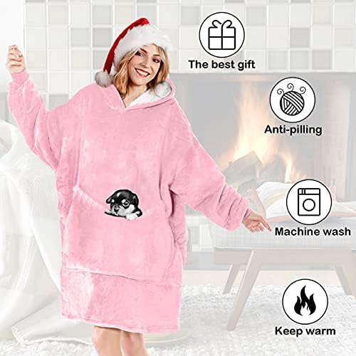 Vue 3 de Sherpa Robe Couverture Chaud