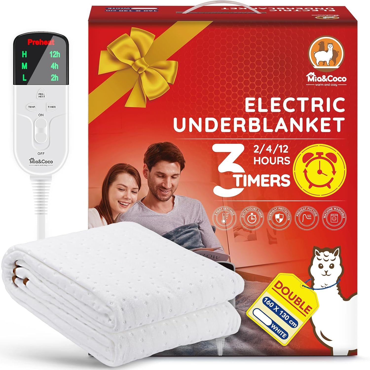 Miacoco Couverture Chauffante Electrique