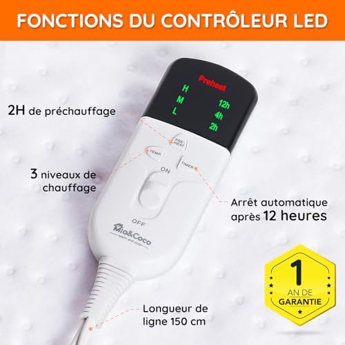 Vue 4 de Miacoco Couverture Chauffante Electrique