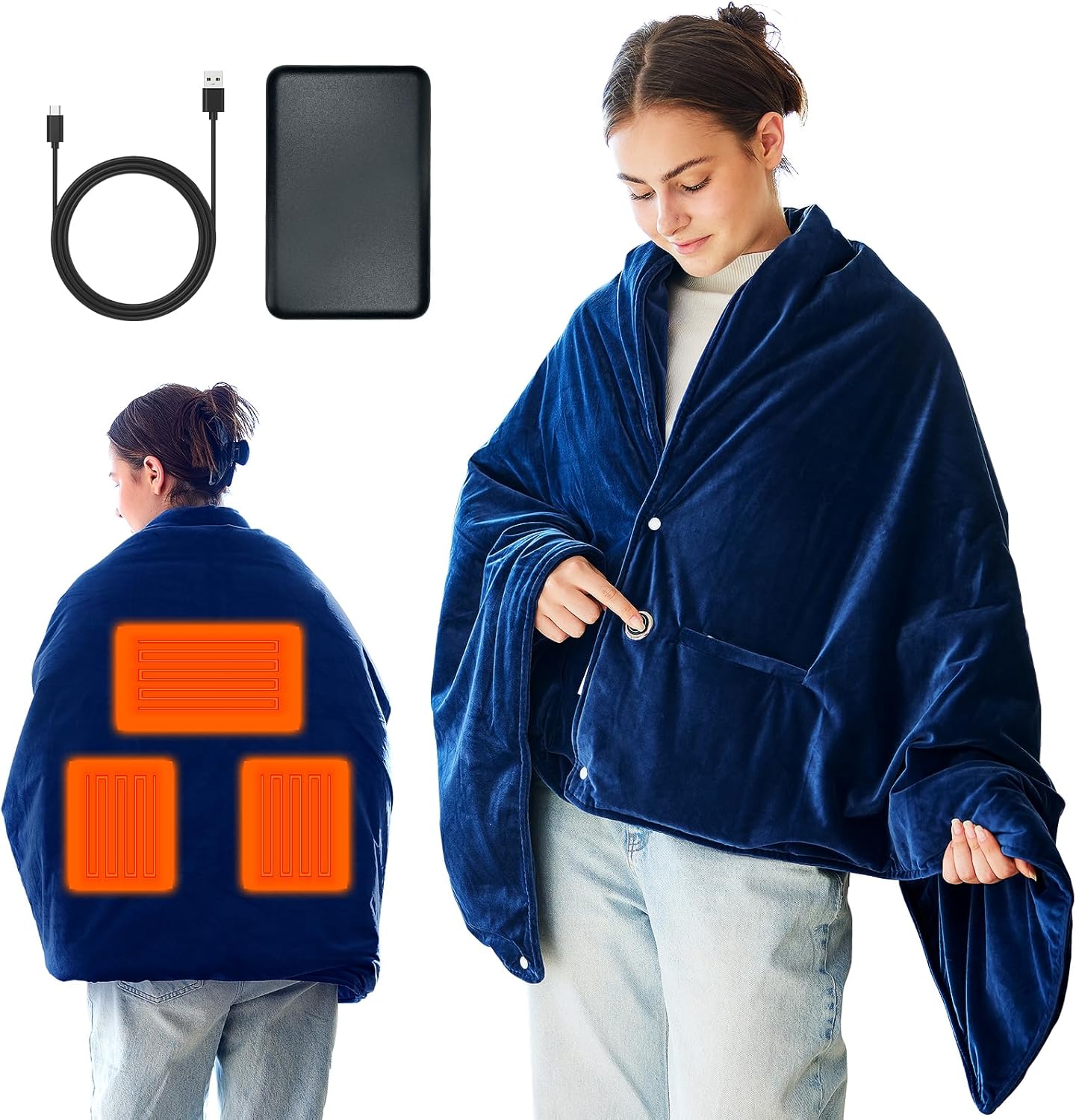 Shenyini Couverture Chauffante Usb