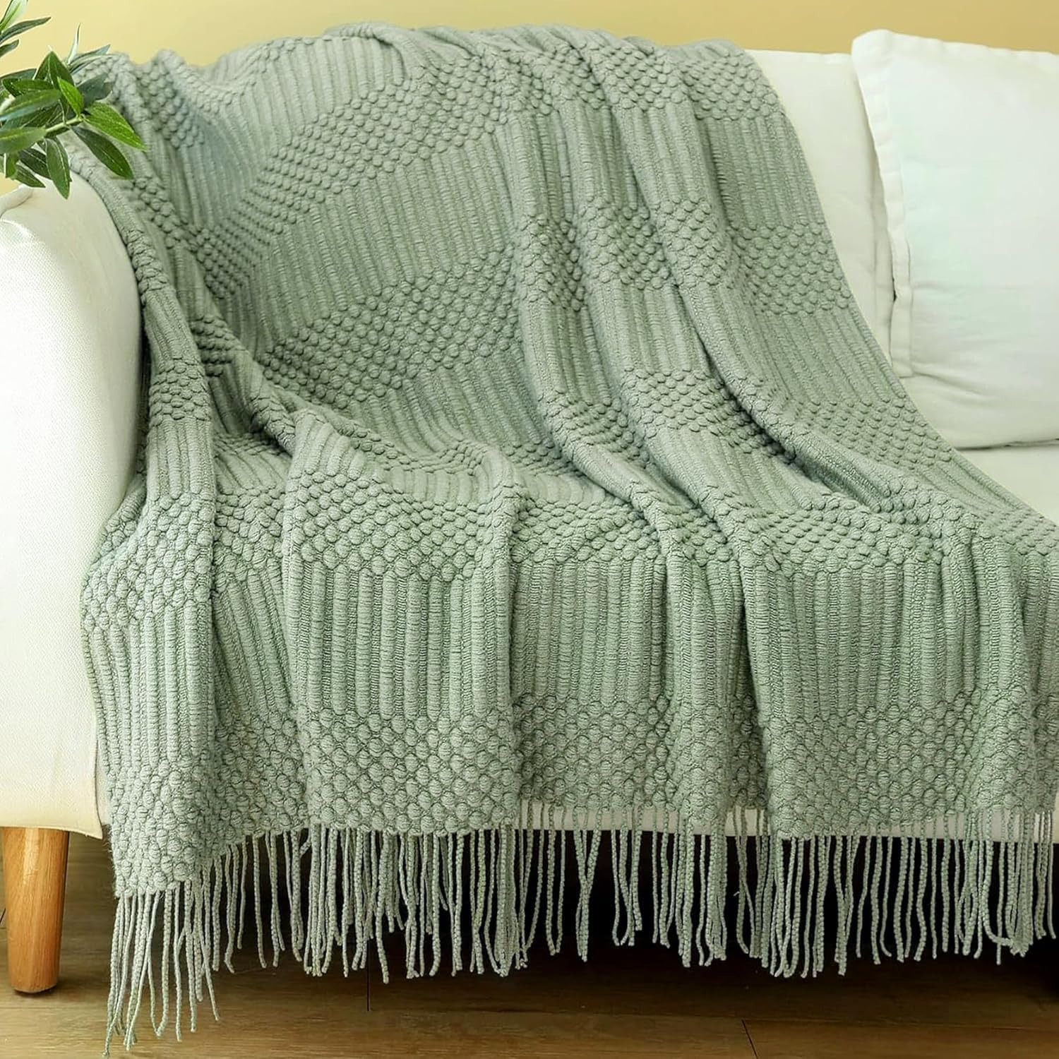 Blagic Couverture Tricotee Pour