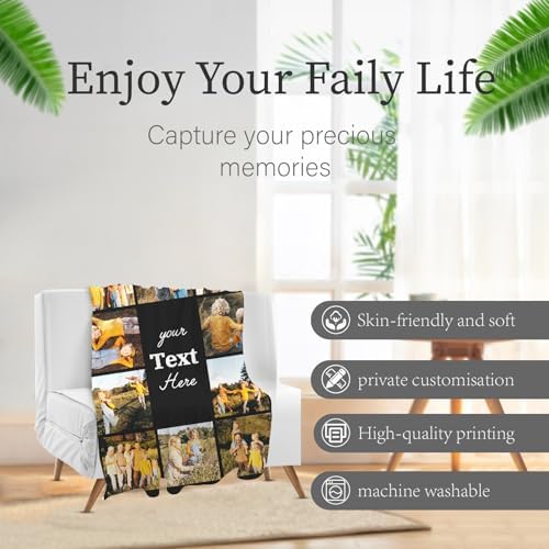 Vue 3 de Fikcik Plaid Personnalise Couverture