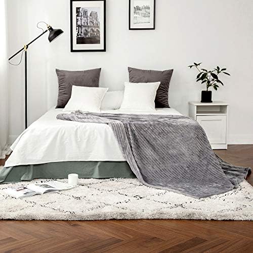 Vue 4 de Miulee Couverture Plaid Flanelle
