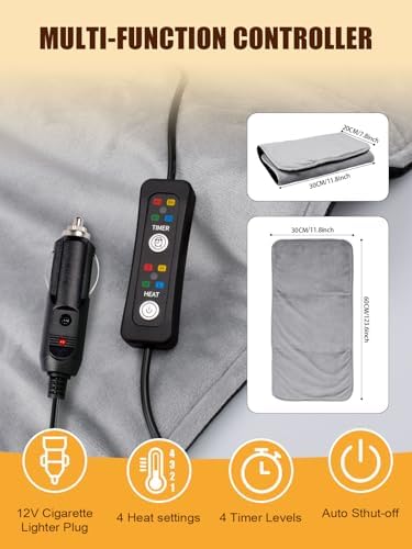 Vue 4 de Couverture Chauffante De Voiture