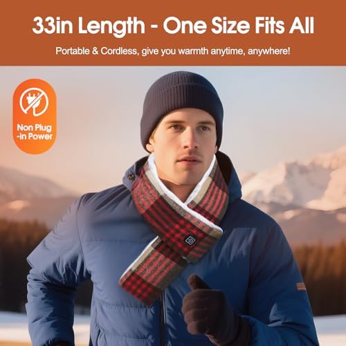 Vue 4 de Echarpe Chauffante Pour Homme