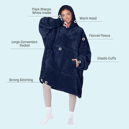 Vue 4 de Couverture Capuche Sweatshirt