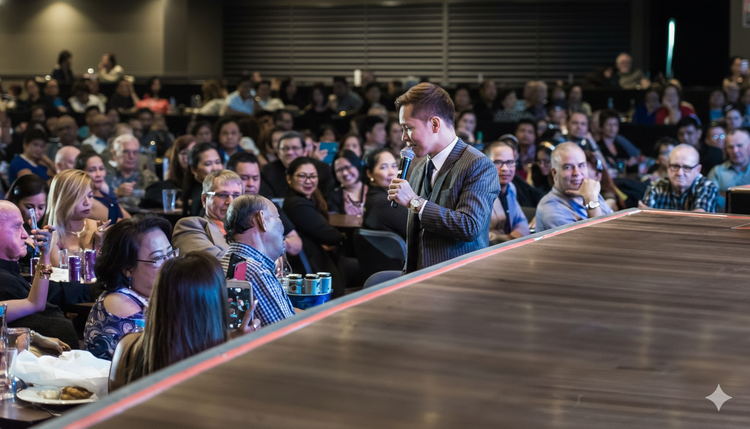 Brian hosting a live event