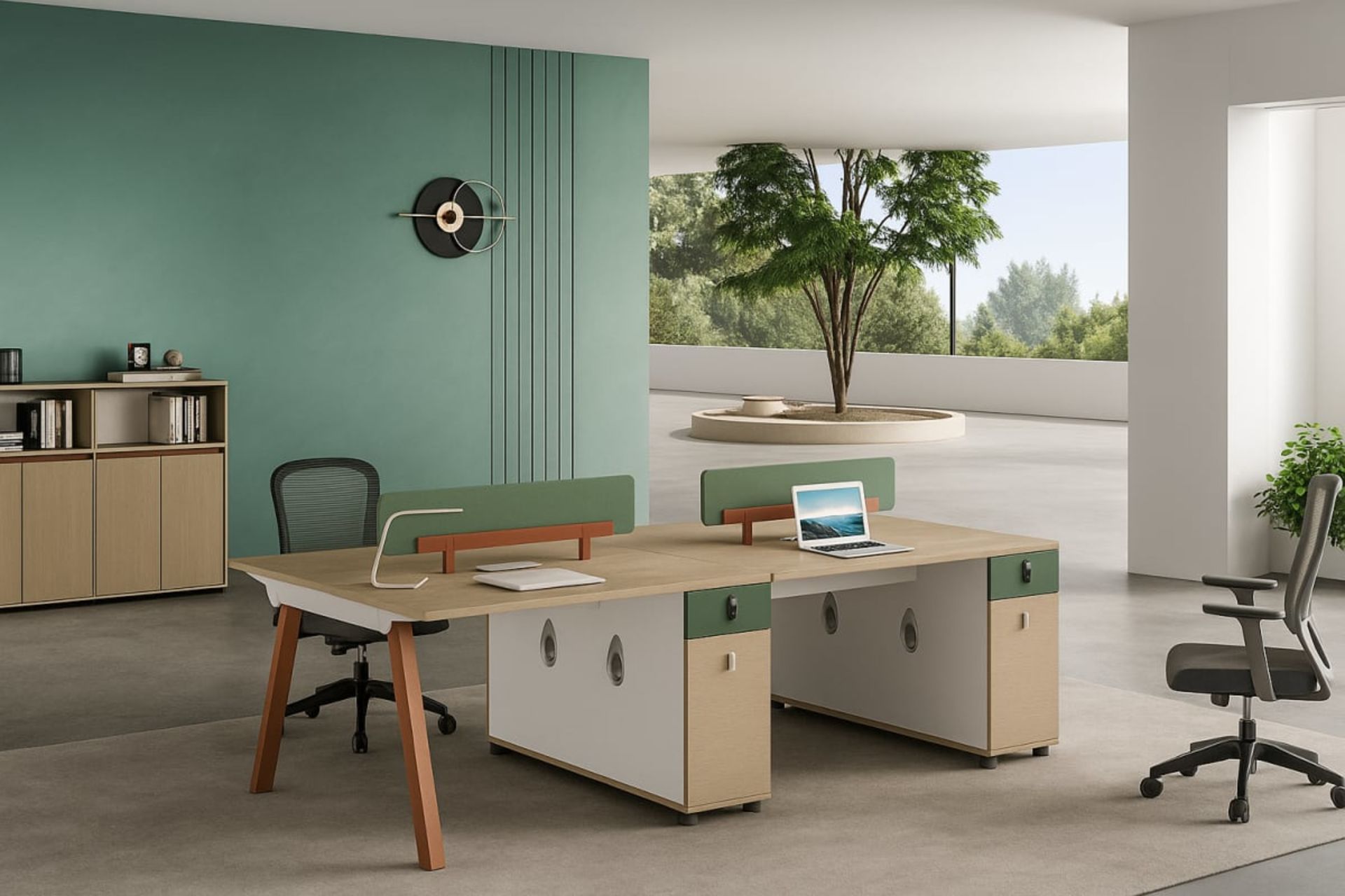 Bureau du personnel - Mobilier artisanal Ebène Madagascar