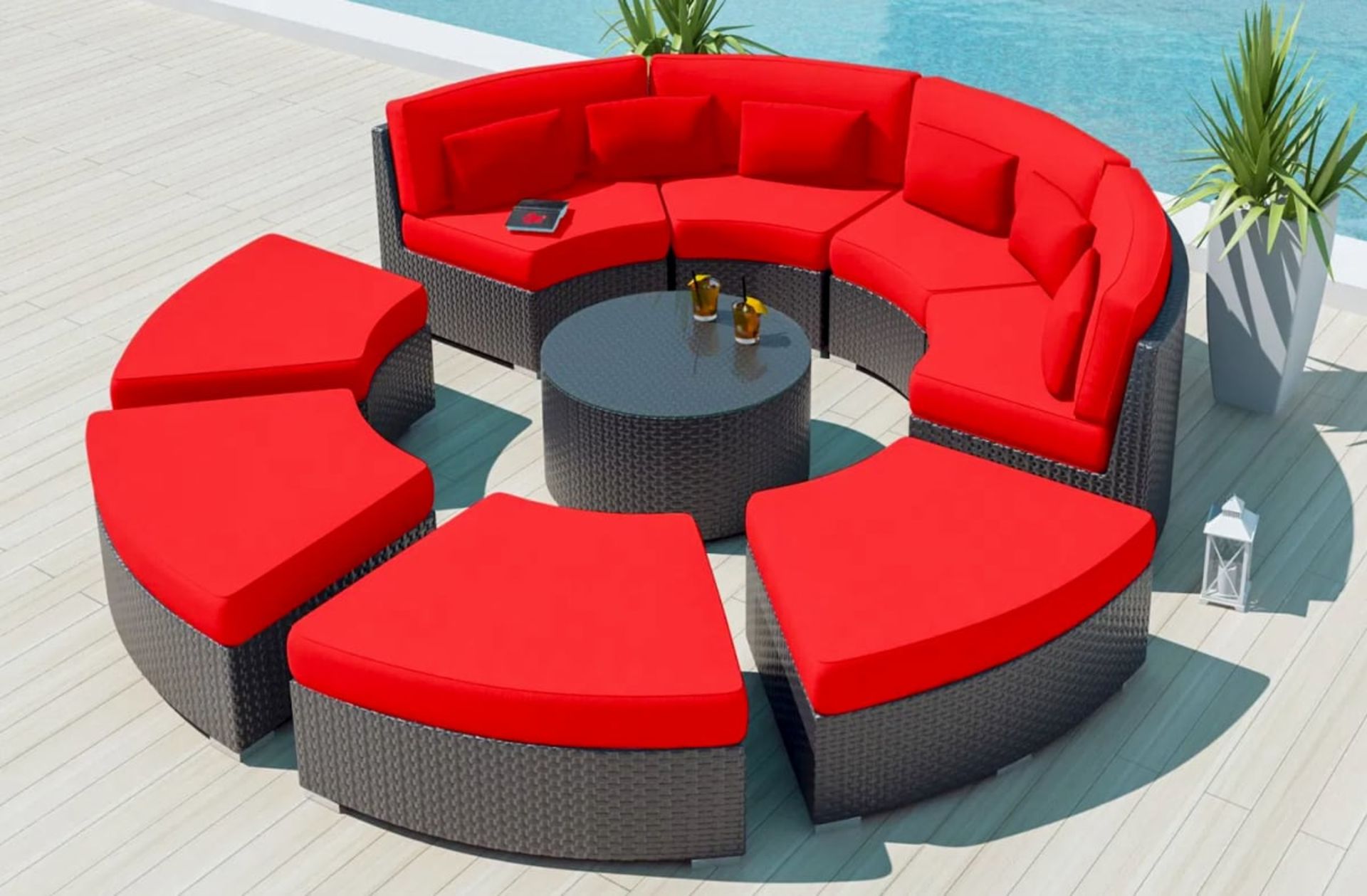 Sofa de jardin - Mobilier artisanal Ebène Madagascar