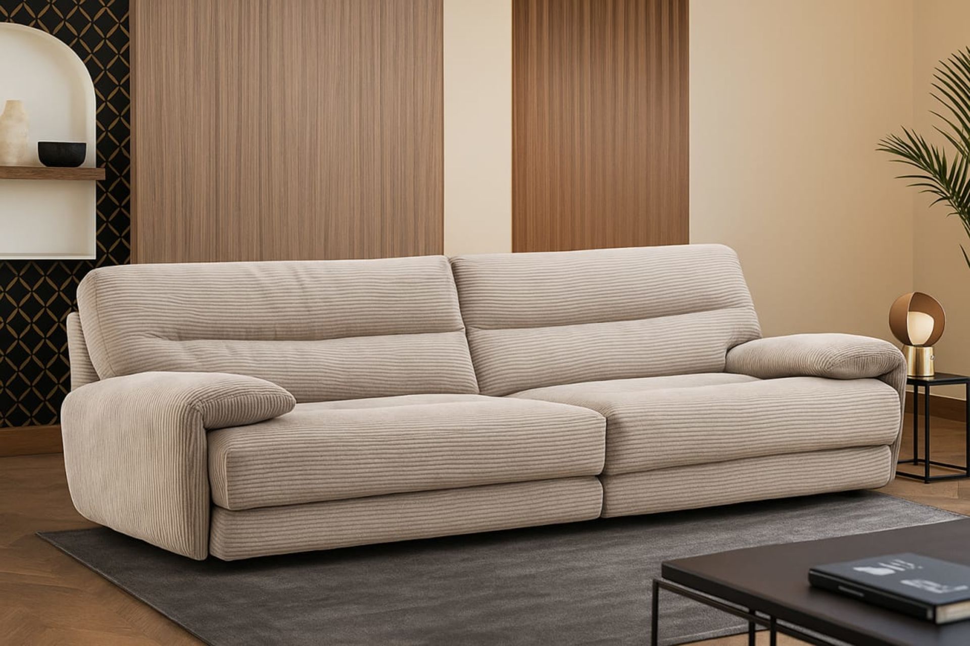 Canapé CINE - Mobilier artisanal Ebène Madagascar