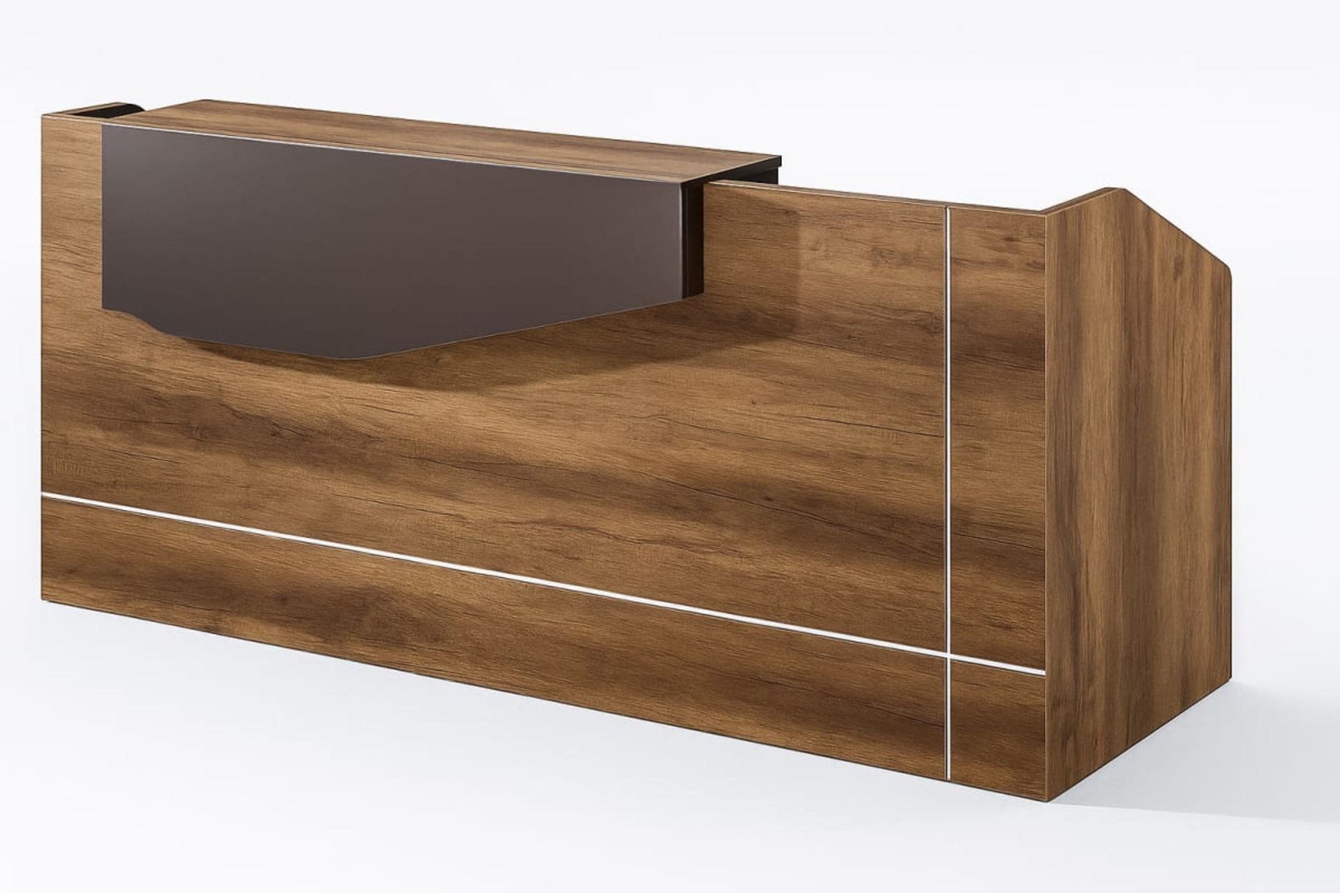 Comptoir de Réception Professionnel - Mobilier artisanal Ebène Madagascar