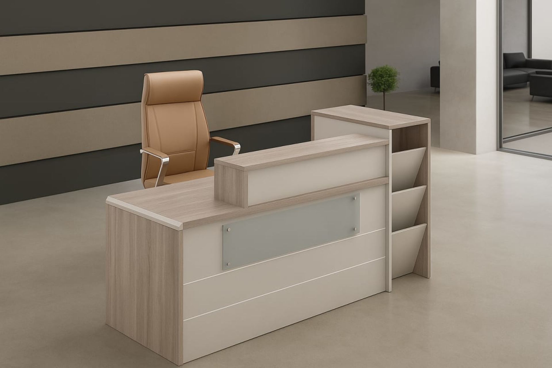 Banque d'accueil - Mobilier artisanal Ebène Madagascar