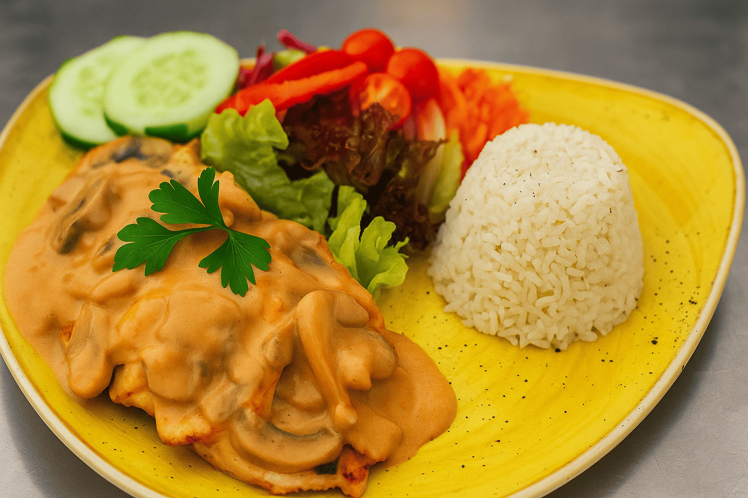 NACO DO FILETE COM MOLHO COGUMELOS FRESCOS