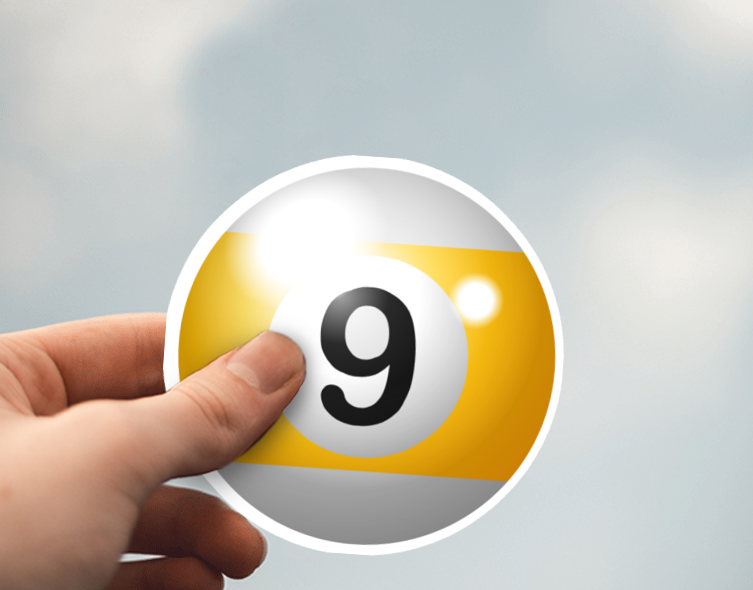 (38) Removable White Vinyl Semi-Glossy Die-Cut Sticker