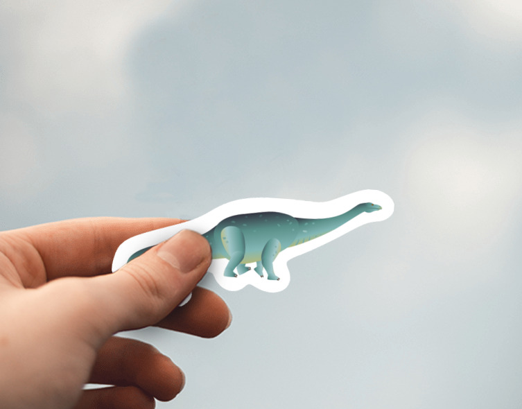 (38) Removable White Vinyl Semi-Glossy Die-Cut Sticker