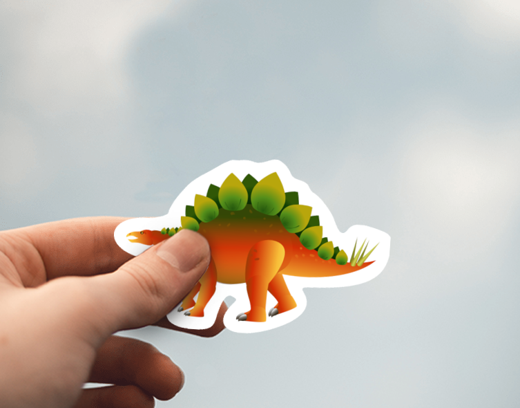 (38) Removable White Vinyl Semi-Glossy Die-Cut Sticker