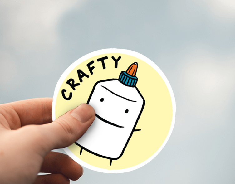 (38) Removable White Vinyl Semi-Glossy Die-Cut Sticker