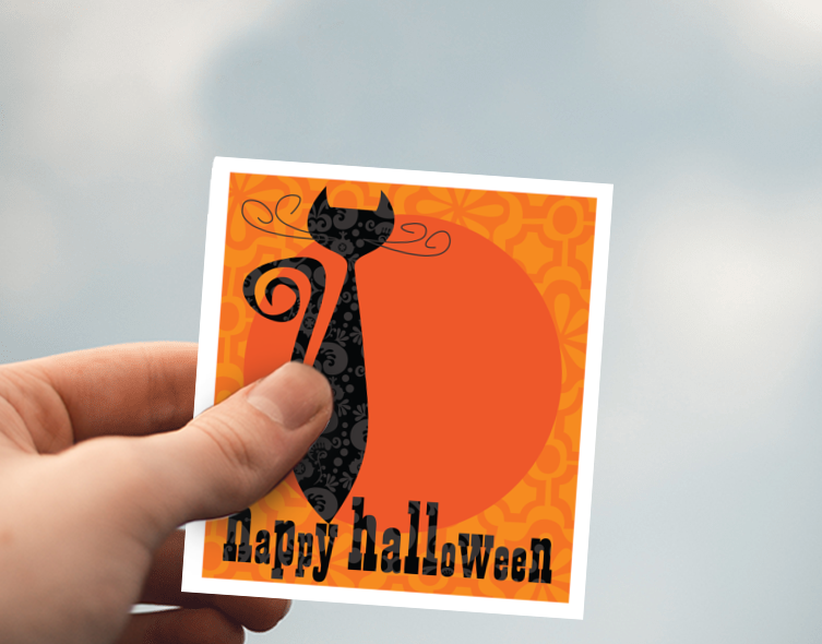 (38) Removable White Vinyl Semi-Glossy Die-Cut Sticker