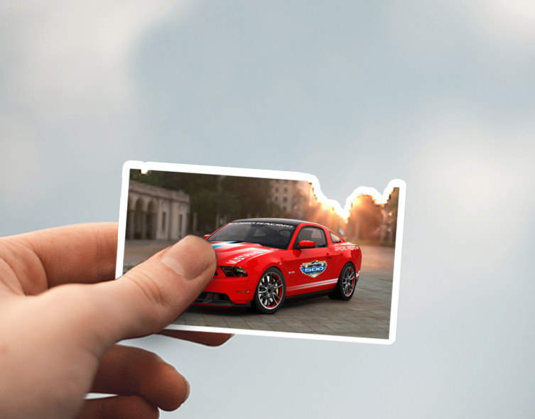 (38) Removable White Vinyl Semi-Glossy Die-Cut Sticker