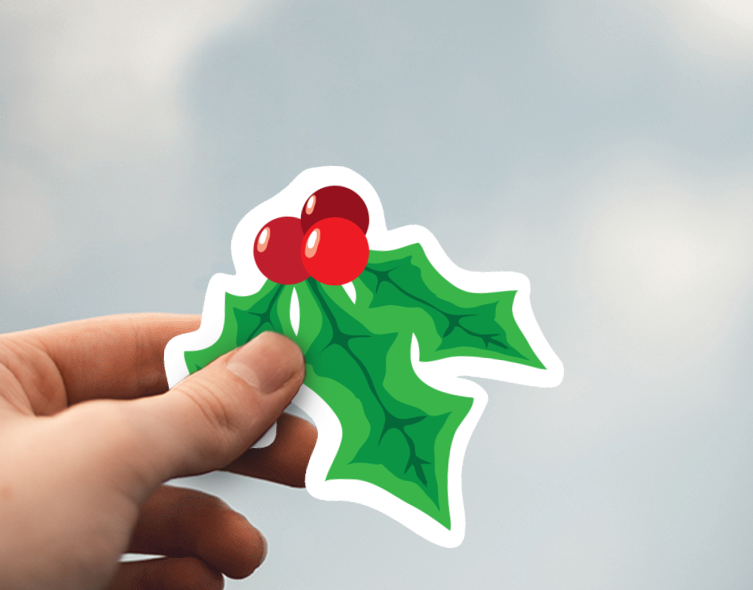 (38) Removable White Vinyl Semi-Glossy Die-Cut Sticker