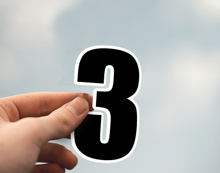 (38) Removable White Vinyl Semi-Glossy Die-Cut Sticker