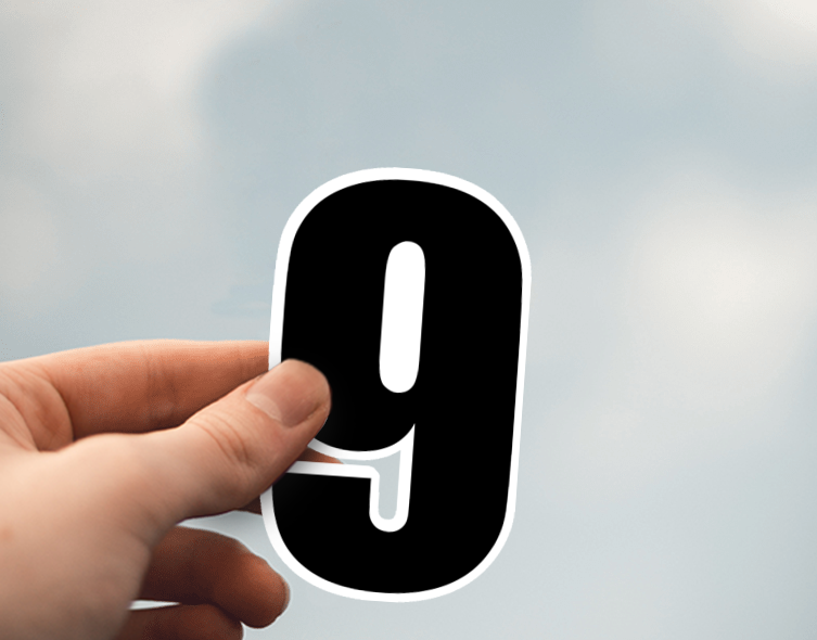 (38) Removable White Vinyl Semi-Glossy Die-Cut Sticker