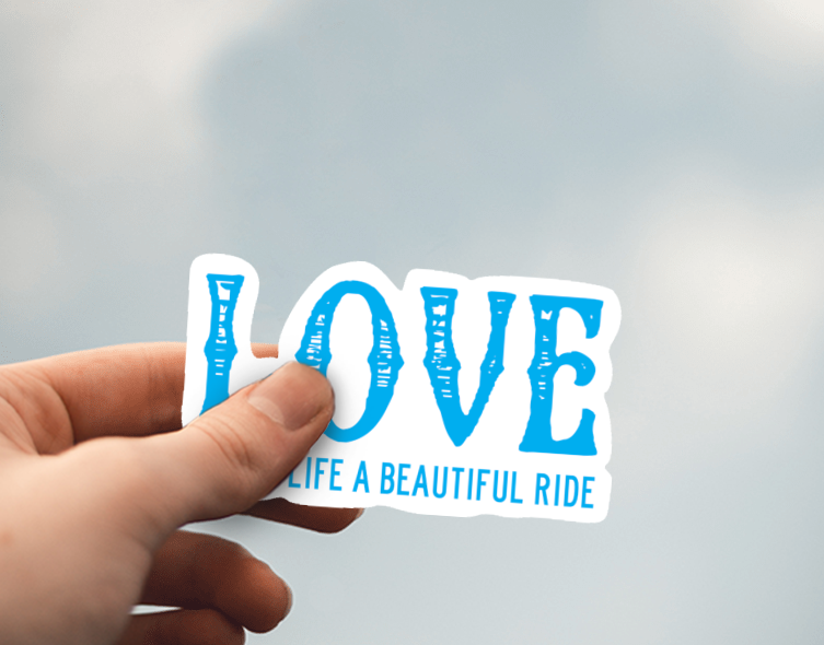 (38) Removable White Vinyl Semi-Glossy Die-Cut Sticker