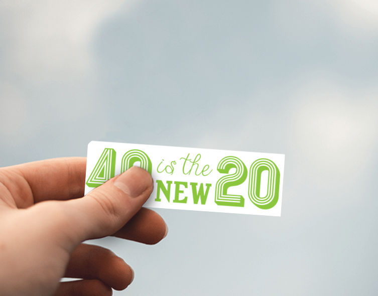 (38) Removable White Vinyl Semi-Glossy Die-Cut Sticker