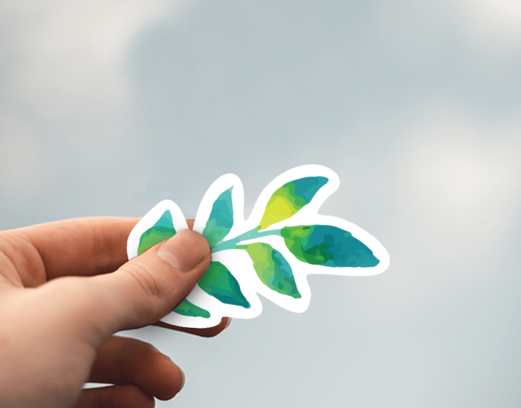 (38) Removable White Vinyl Semi-Glossy Die-Cut Sticker