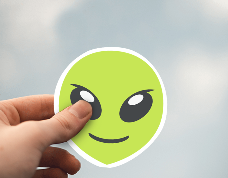 (38) Removable White Vinyl Semi-Glossy Die-Cut Sticker