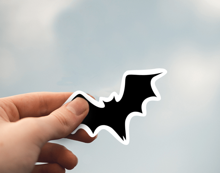 (38) Removable White Vinyl Semi-Glossy Die-Cut Sticker