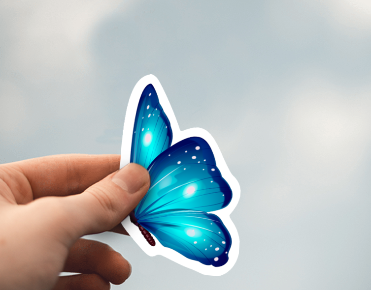 (38) Removable White Vinyl Semi-Glossy Die-Cut Sticker