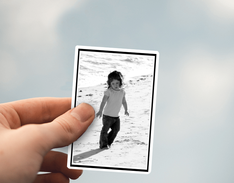 (38) Removable White Vinyl Semi-Glossy Die-Cut Sticker