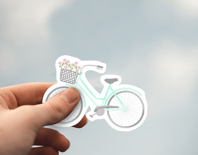 (38) Removable White Vinyl Semi-Glossy Die-Cut Sticker