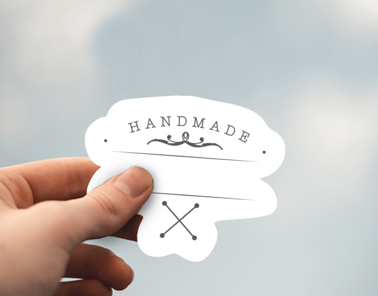 (38) Removable White Vinyl Semi-Glossy Die-Cut Sticker