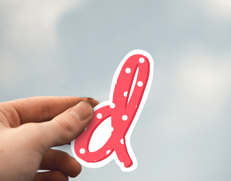 (38) Removable White Vinyl Semi-Glossy Die-Cut Sticker