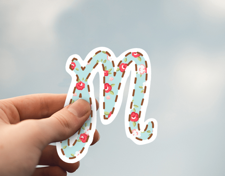 (38) Removable White Vinyl Semi-Glossy Die-Cut Sticker