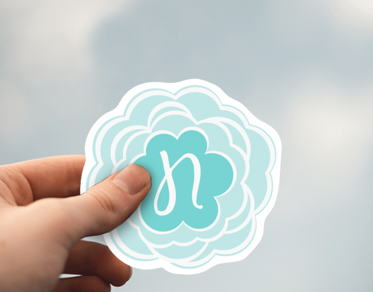 (38) Removable White Vinyl Semi-Glossy Die-Cut Sticker